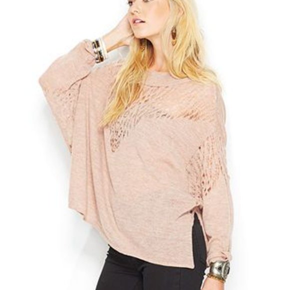 FREE PEOPLE pointelle dolman sweater s - Picture 9 of 9